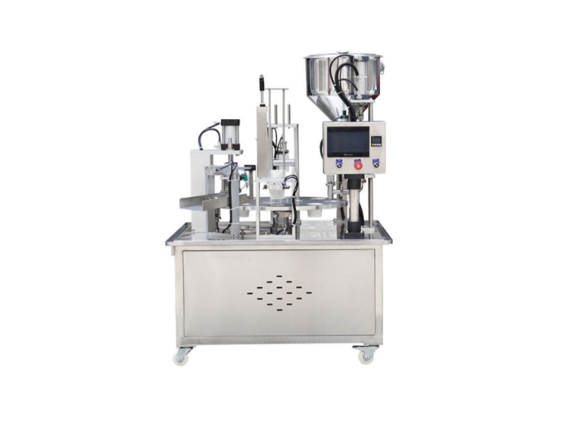 Machine rotative de remplissage et de cachetage de tasse pour la nourriture