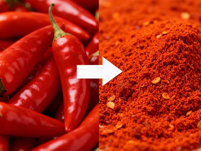 Comment moudre les piments en poudre