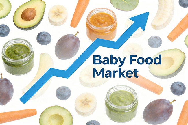 Analyse des tendances des combinaisons de fruits et légumes sur le marché des aliments pour bébés