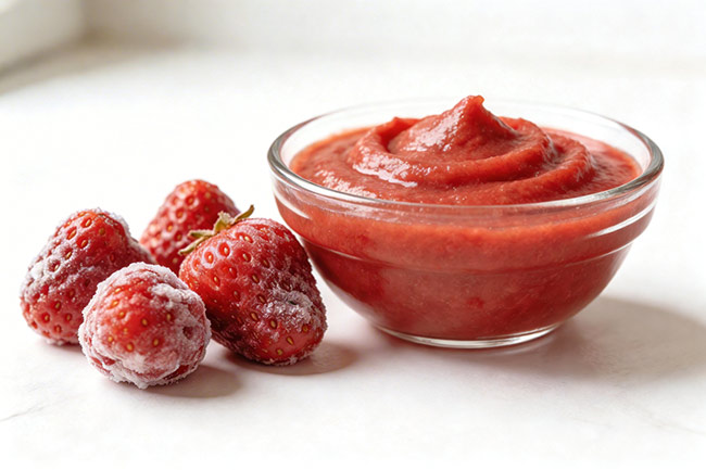 Comment réduire en purée les fruits surgelés