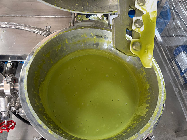 Test de soupe aux pois SLCM-P - Cook&Grind dans une Machine