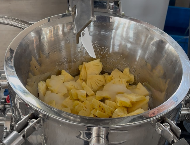 40Min ananas confiture Test de cuisson sous vide